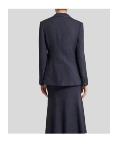 Etro Paisley Print Blazer In Blue