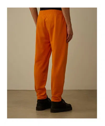 C.p. Company C.p.company Diagonal Raised Fleece Sweatpants In Orange