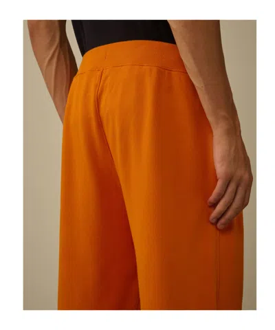 C.p. Company C.p.company Diagonal Raised Fleece Sweatpants In Orange