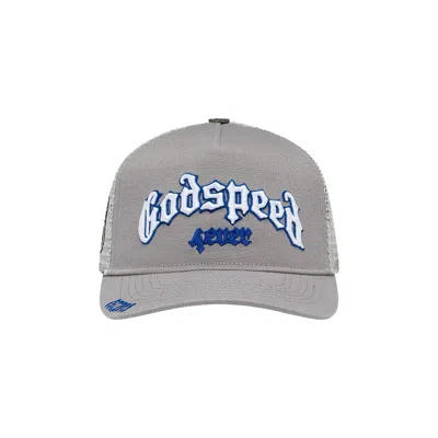 Pre-owned Godspeed Forever Trucker Hat 'grey/royal' | Men's Size Onesize In Gray