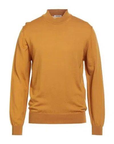 Gioferrari Man Turtleneck Marigold Size 42 Merino Wool In Orange