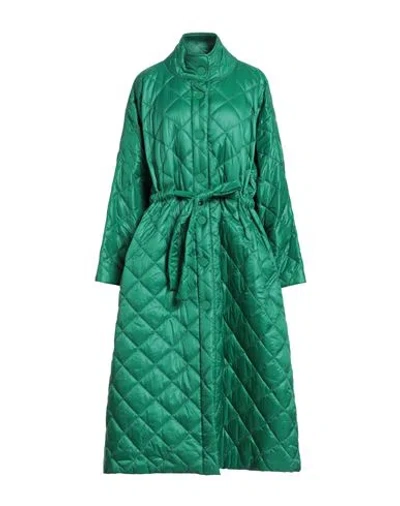 Meimeij Woman Puffer Emerald Green Size 6 Polyester, Polyamide In Green