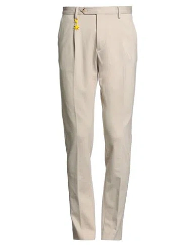 Manuel Ritz Man Pants Beige Size 30 Viscose, Polyamide, Elastane In Neutral