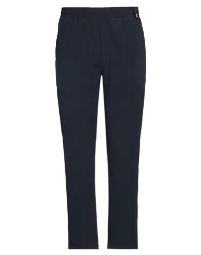Save The Duck Man Pants Midnight Blue Size L Recycled Nylon, Elastane In Blue