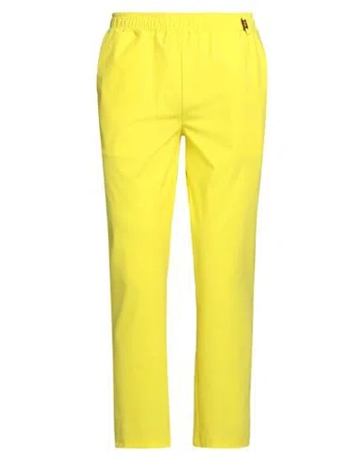 Save The Duck Man Pants Yellow Size L Recycled Nylon, Elastane In Yellow