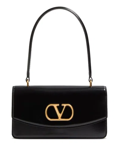 Valentino Vain Bag With Handle In Leather In Black