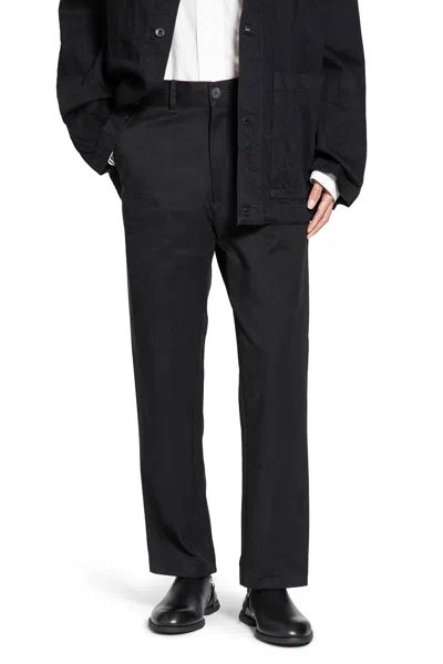 Studio Nicholson Bill Tapered-hose Mit Hohem Bund In Black