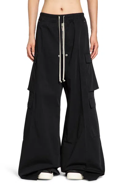 Rick Owens Drkshdw Pantaloni Double Cargo Jumbo Belas In Black