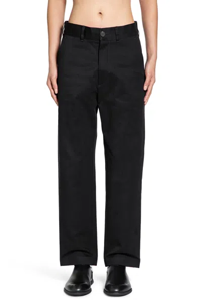 Studio Nicholson Bill Tapered-hose Mit Hohem Bund In Black