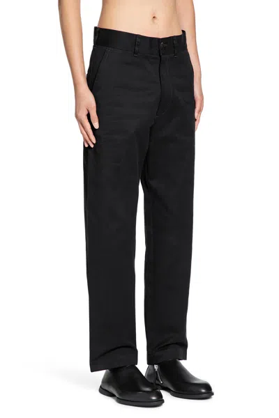 Studio Nicholson Bill Tapered-hose Mit Hohem Bund In Black