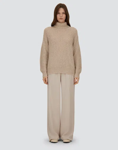 Herno Wool And Alpaca Turtleneck Jumper In Neutral