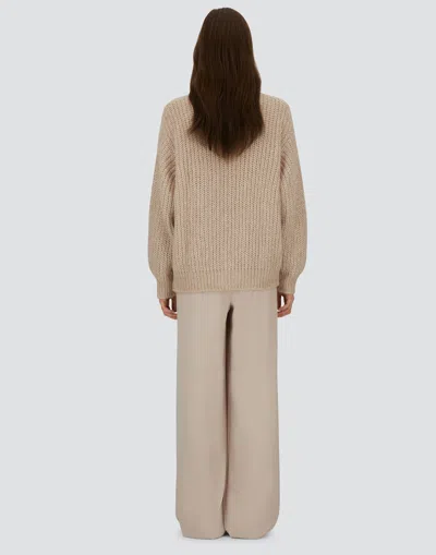 Herno Wool And Alpaca Turtleneck Jumper In Neutral