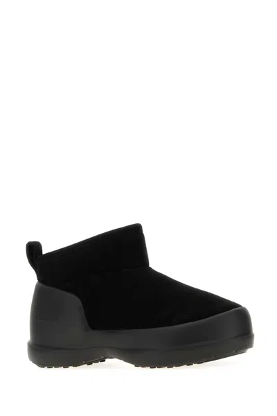 Moon Boot Black Luna Low Ankle Boots In Black