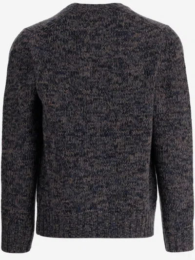 Vince Mega Marled Wool Blend Crewneck Sweater In Gray