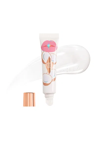 Charlotte Tilbury Unreal Lips Healthy Glow Nectar Lip Oil With Hyaluronic Acid And Vitamin E Juicylicious Coconut Wate In White