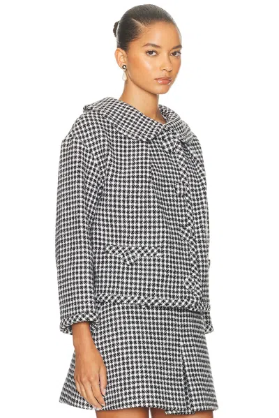 Marc Jacobs Gingham-tweed Jacket In Black