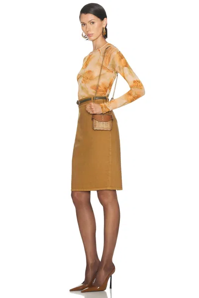 Saint Laurent June Micro Wicker Box Bag