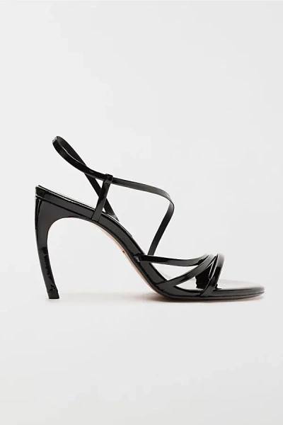 Schutz Annie Curve Heeled Sandal In Black, Women's At Urban Outfitters In Black