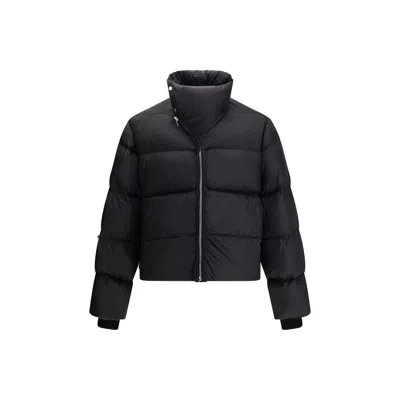Rick Owens Black Porterville Jumbo Hooded Peter Down Jacket In Black