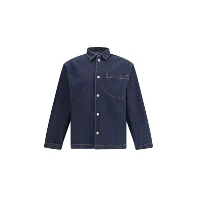 7for Denim Shirt In Blue