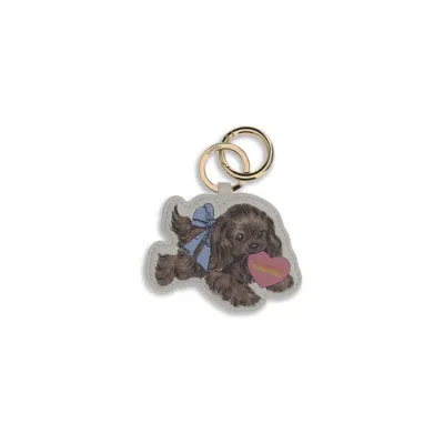 Ganni Women Keychain With Puppy In Multi