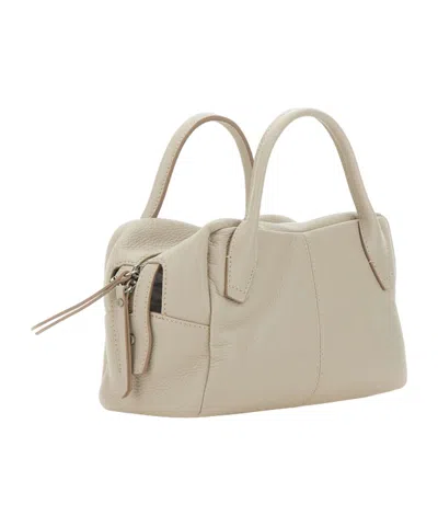 Gianni Chiarini Logo Patch Zipped Tote Bag In Neutral
