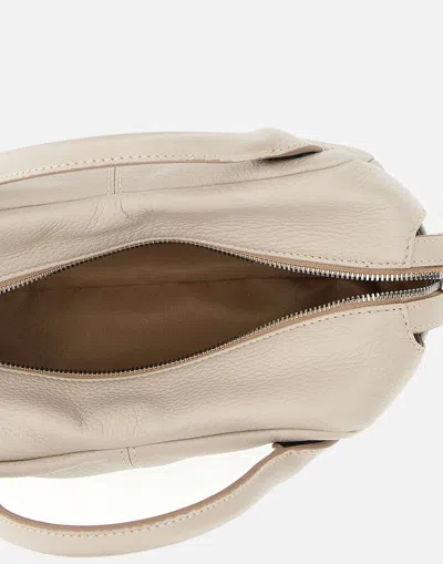 Gianni Chiarini Logo Patch Zipped Tote Bag In Neutral