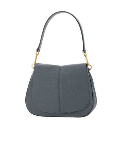 Gianni Chiarini Helena Round Shoulder Bag In Blue