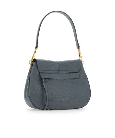 Gianni Chiarini Helena Round Shoulder Bag In Blue