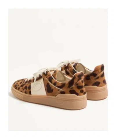 Valentino Garavani Upvillage Leopard Calf Hair Sneakers In Animal Print