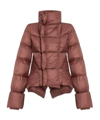 Rick Owens Naska Down Jacket In Brown