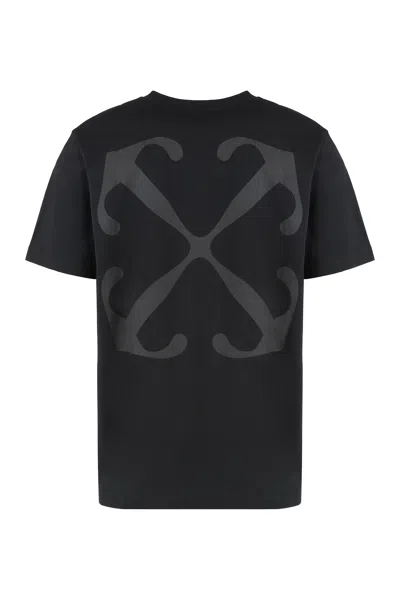 Off-white Off White S.matthew Skate Logo-print T-shirt In Black