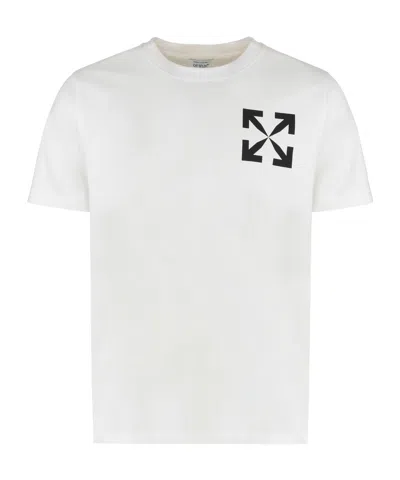 Off-white Slim Fit Single Arrow Cotton Graphic T-shirt