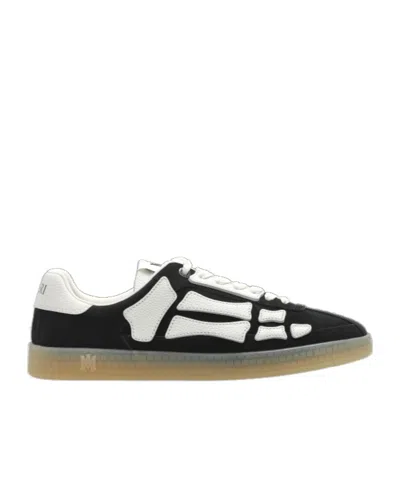 Amiri Low Profile Sneakers Featuring Contrast Panels In Black