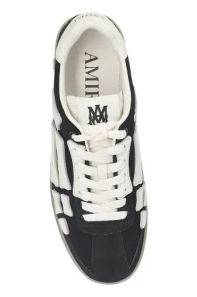 Amiri Low Profile Sneakers Featuring Contrast Panels In Black