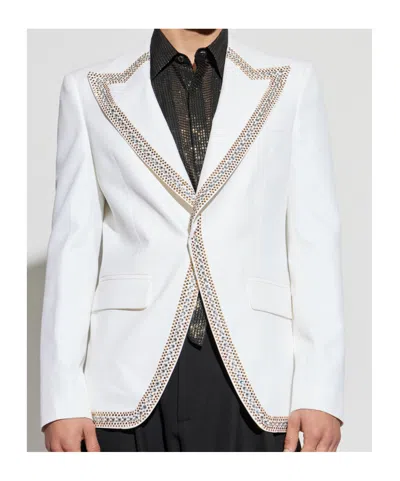 Dsquared2 Crystal-embellished Blazer In White