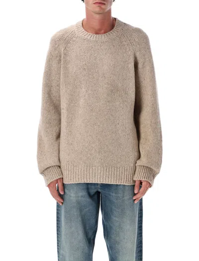 Apc A.p.c. A.p.c. Harris Crewneck Wool Jumper In Neutral