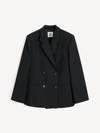 By Malene Birger Ramona Oversized Double-breasted Blazer In Black