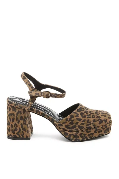 Kelsi Dagger Brooklyn Edna Ankle Strap Platform Pump In Brown
