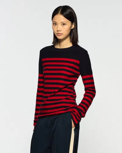 Serena Bute Striped Fitted Jumper In Multi