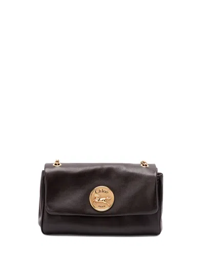 Chloé Heritage Small Leather Shoulder Bag In Brown