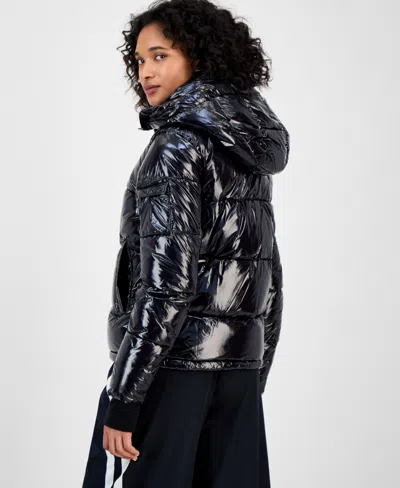 S13 Kylie Metallic Jacket In Blue