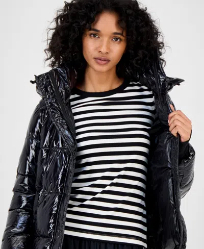 S13 Kylie Metallic Jacket In Blue