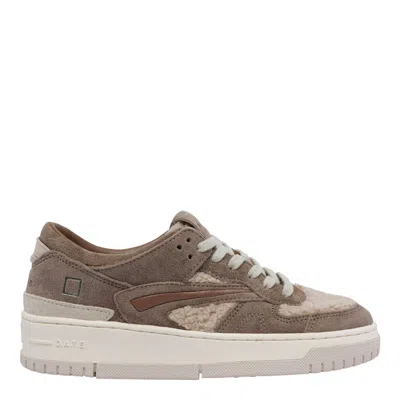 Date Torneo Teddy Suede-leather Sneakers In Brown