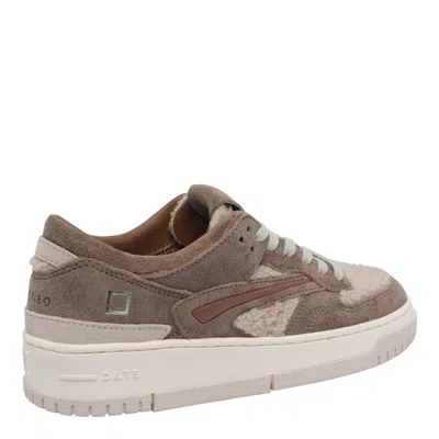 Date Torneo Teddy Suede-leather Sneakers In Brown
