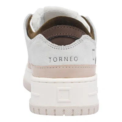 Date Low-top Sneakers In Logic Fondo Crust Leather And Suede In Neutral