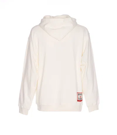 Vision Of Super Hoodie With Embroidered Flame In White