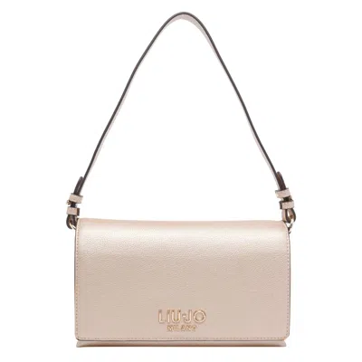 Liu •jo Small Rectangular Crossbody Bag With Adjustable Strap In Neutral