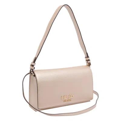 Liu •jo Small Rectangular Crossbody Bag With Adjustable Strap In Neutral