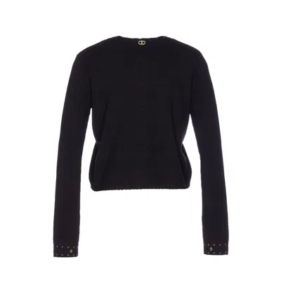 Twinset Twin-set Short Jacket In Black